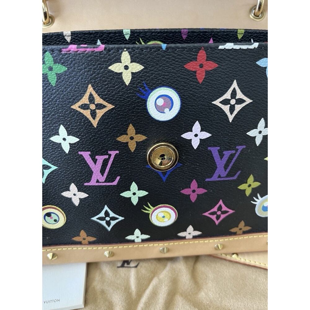 Louis Vuitton Murakami Eye Love You Bow Bag Black Multicolor Monogram RARE NIB - Picture 9 of 15